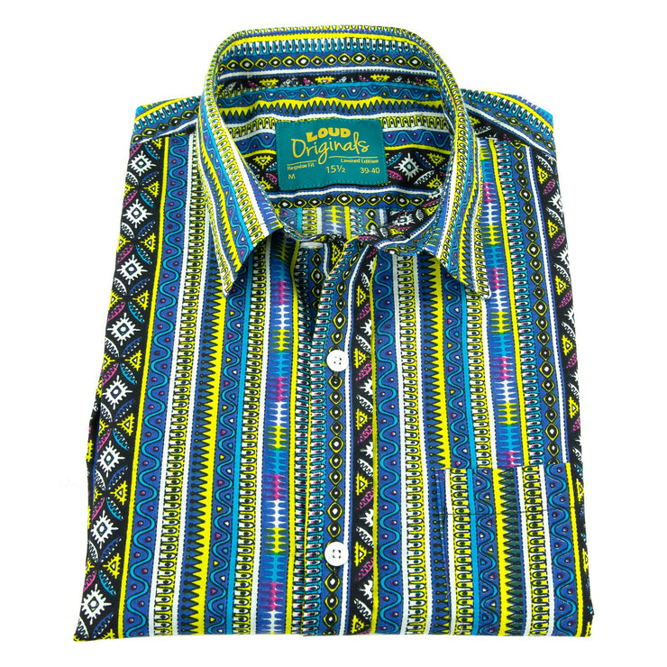 Regular Fit Short Sleeve Shirt - Aztec