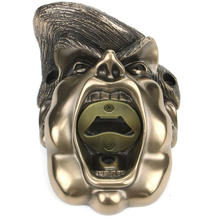 Wall Mounted Character Bottle Opener - The Donald Trump (Bronze)