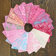 Charm Pack - 40 x 5" Squares of Cotton Batik