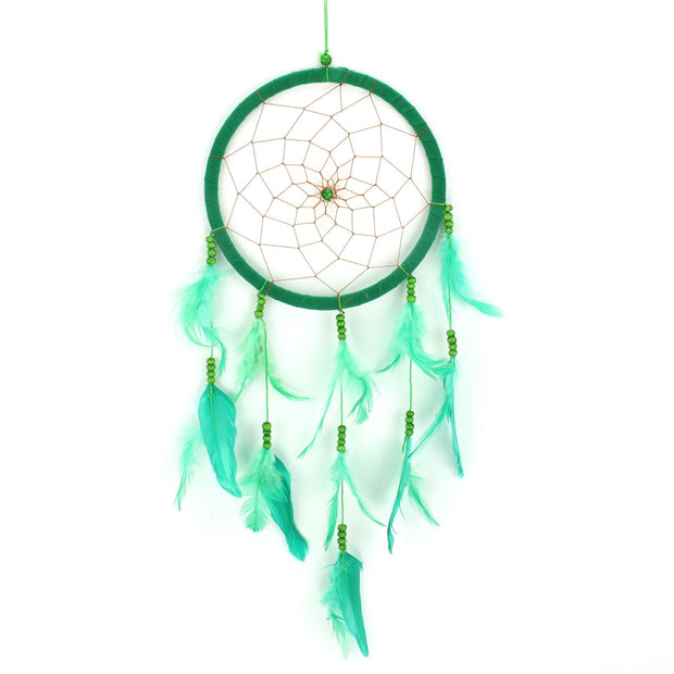 Dreamcatcher - Spiral 16.5cm Green
