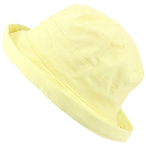 Ladies Linen Sun Hat - Yellow