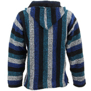 Mexican Baja Jerga Hoody - Cool Blue