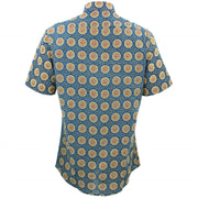 Tailored Fit Short Sleeve Shirt - Sun Tile
