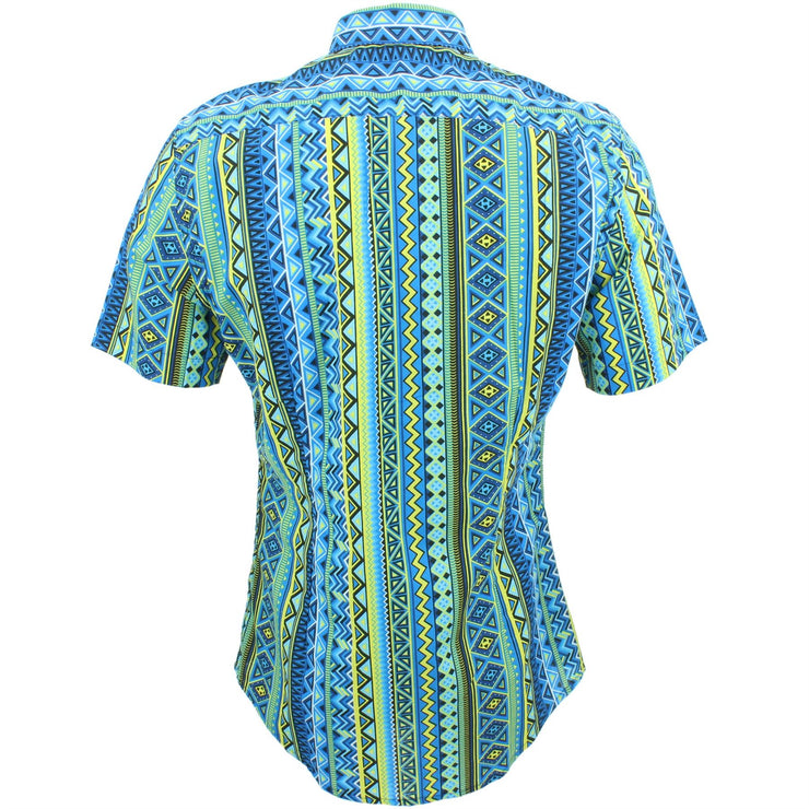 Slim Fit Short Sleeve Shirt - Aztec