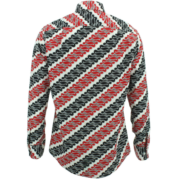 Regular Fit Long Sleeve Shirt - Serpentine Diagonals