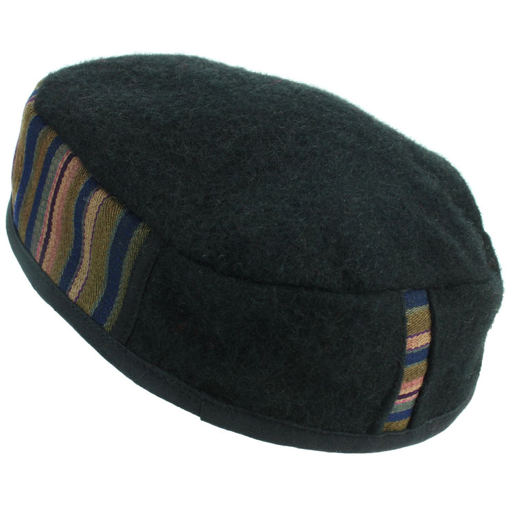 Nepalese Wool Smoking Hat - Black