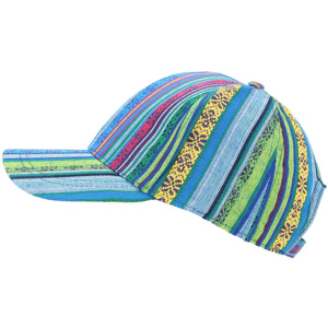 Aztec Print Baseball Hat - Blue