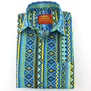 Slim Fit Long Sleeve Shirt - Aztec