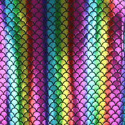 Shiny Mermaid Scale T-Shirt - Rainbow