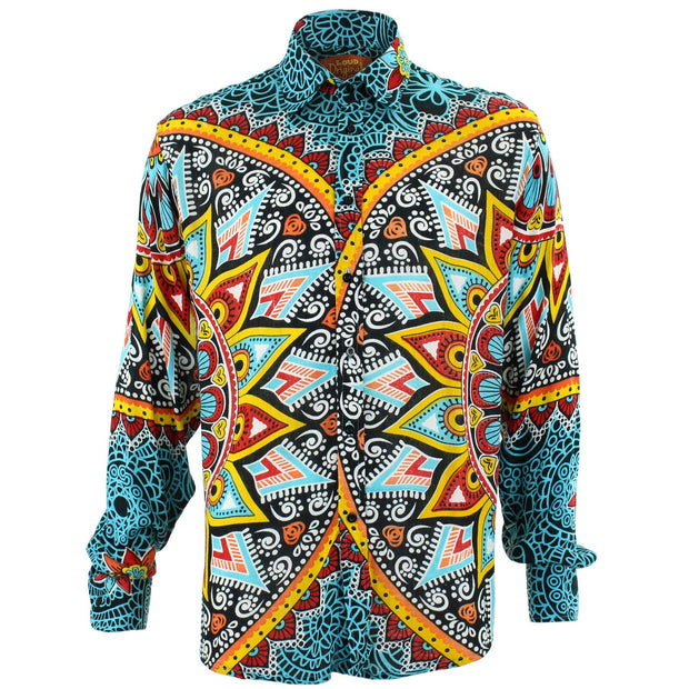 Regular Fit Long Sleeve Shirt - Carnival Mandala