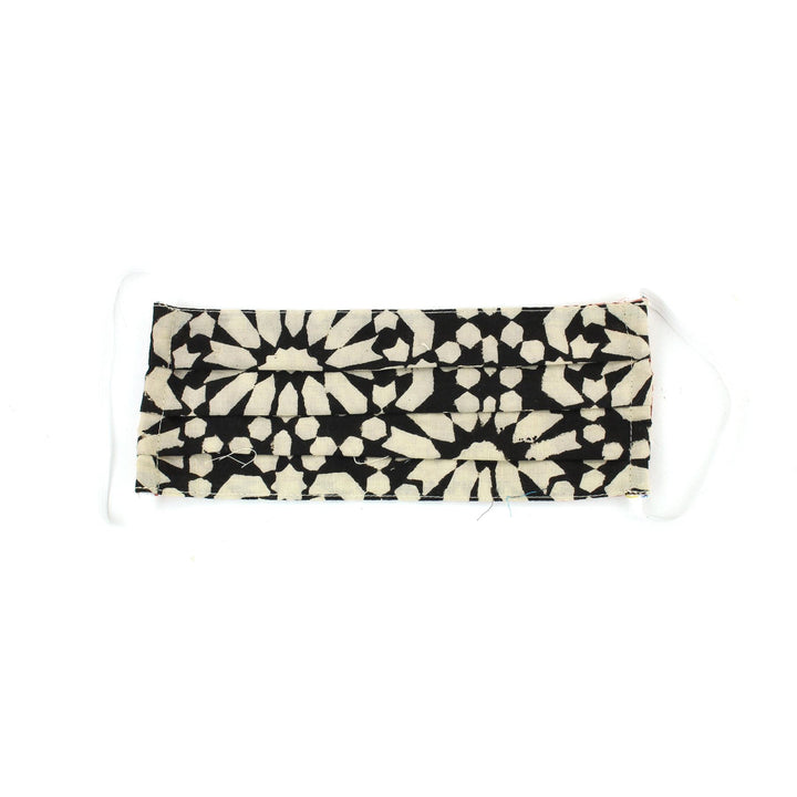 100% Cotton Handmade Pleated Face-Mask