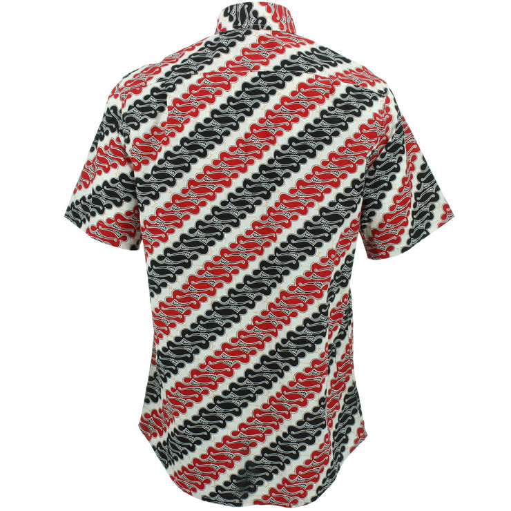 Regular Fit Short Sleeve Shirt - Serpentine Diagonals