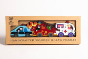 Handmade Wooden Jigsaw Puzzle - Number Emergency