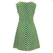 Nifty Shifty Dress - Verde Trellis