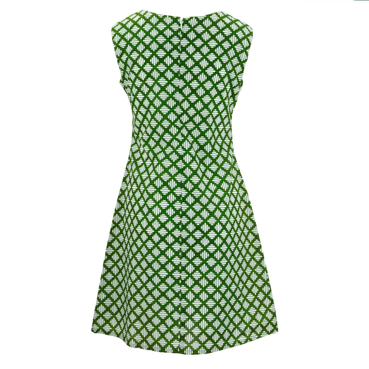 Nifty Shifty Dress - Verde Trellis