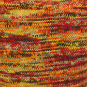 Chunky Wool Knit Space Dye Jumper - Fire Orange