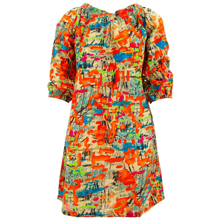 Off The Shoulder Dress - Paintwork Orange