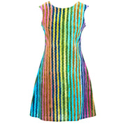 Nifty Shifty Dress - Rainbow Wave