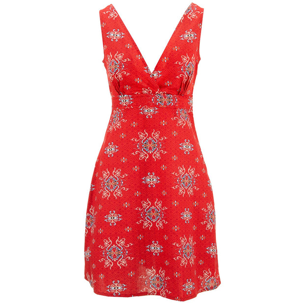 Crossover Dress - Red Orient