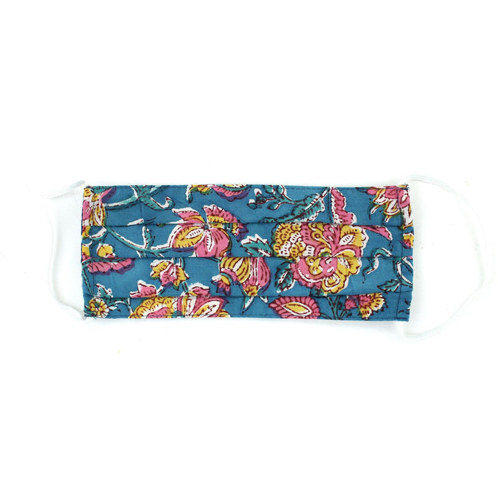 100% Cotton Handmade Pleated Face-Mask