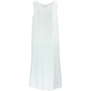 Woven A-Line Dress - White Stripe