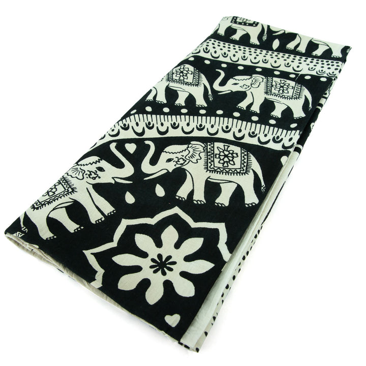 Block Printed Mandala Wall Hanging - Ebony