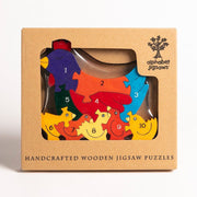 Handmade Wooden Jigsaw Puzzle - Number Hen