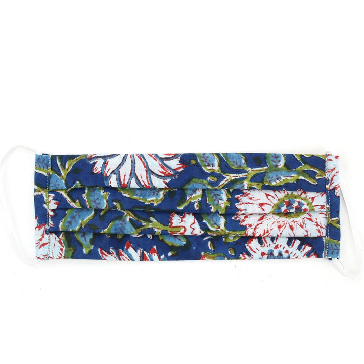 100% Cotton Handmade Pleated Face-Mask