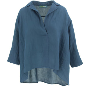 Woven Blouse Shirt - Blue