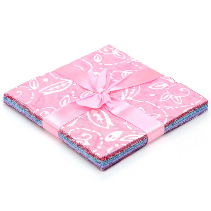 Charm Pack - 40 x 5" Squares of Cotton Batik