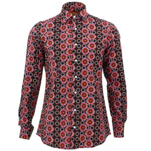Tailored Fit Long Sleeve Shirt - Poppy Dots