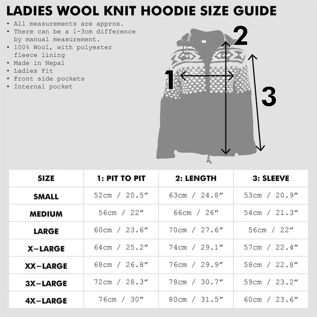 Hand Knitted Wool Hooded Jacket Cardigan Ladies Cut - Stripe Purple Black