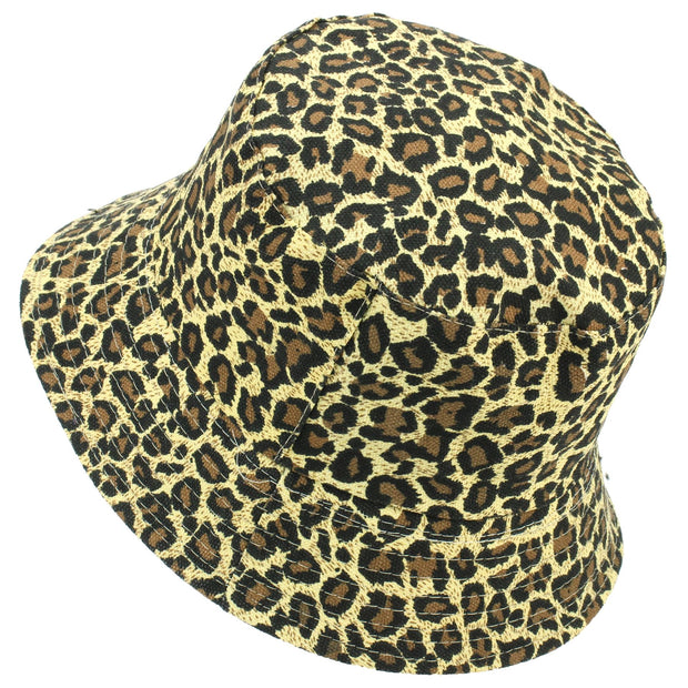 Canvas Bucket Hat - Leopard