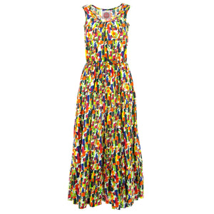 Waisted Maxi Dress - Painted