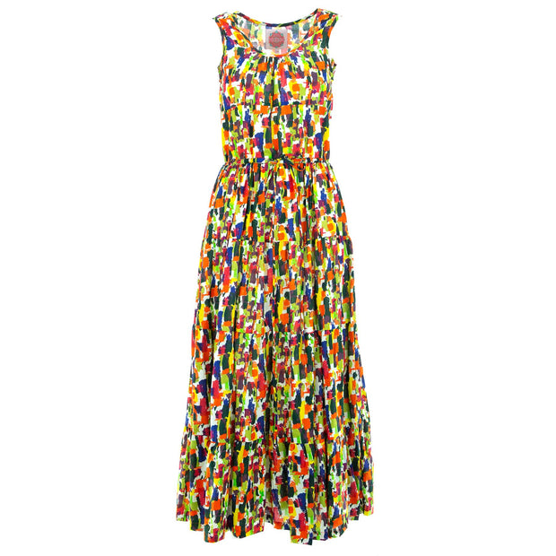 Waisted Maxi Dress - Painted