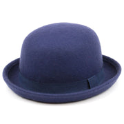 Wool felt bowler Derby hat - Blue