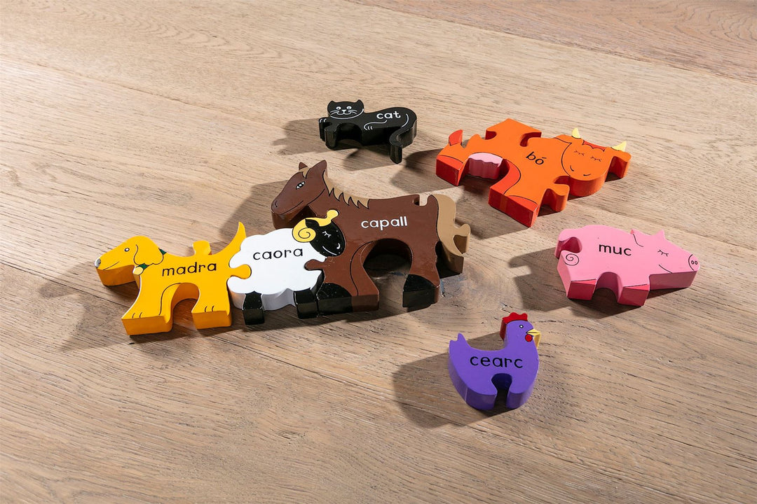 Handmade Wooden Jigsaw Puzzle - Gaelic Farm