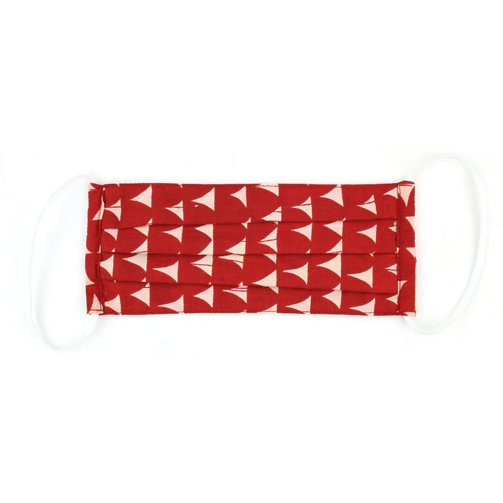 100% Cotton Handmade Pleated Face-Mask