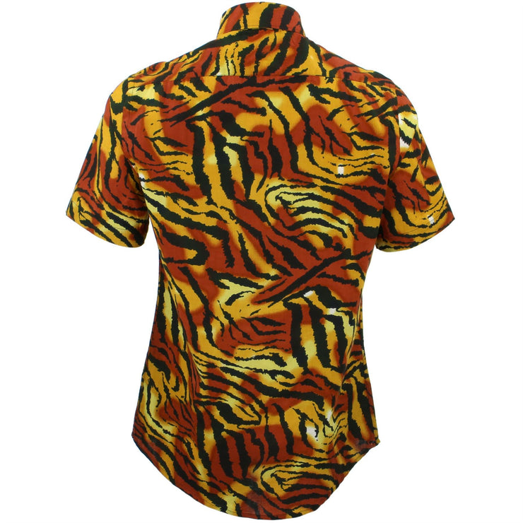 Slim Fit Short Sleeve Shirt - Tiger