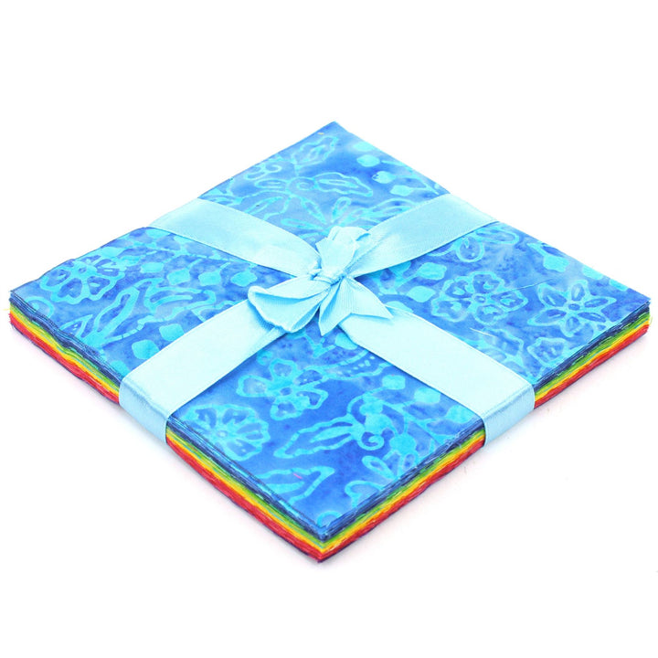 Charm Pack - 40 x 5" Squares of Cotton Batik