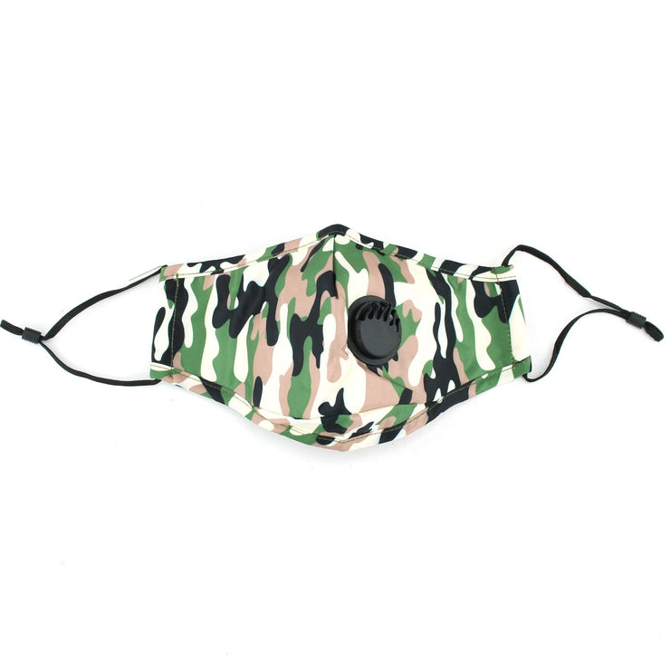 Breathable Vent Face Mask - Camo