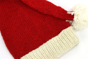 Hand Knitted Wool Christmas Beanie Hat - Santa 2