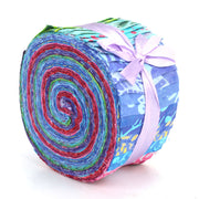 Jelly Roll - 40 Strips of 2.5" x 37" Cotton Batik
