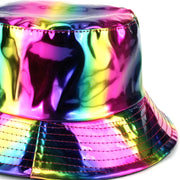 Holographic Bucket Hat - Shiny Rainbow