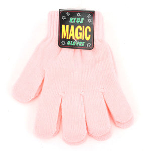 Magiske handsker strækbare handsker til børn - pink