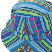 Aztec Print Bucket Hat - Blue