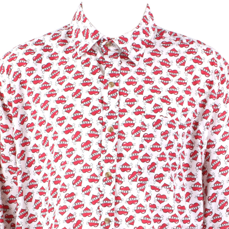 Regular Fit Long Sleeve Shirt - Love Hearts