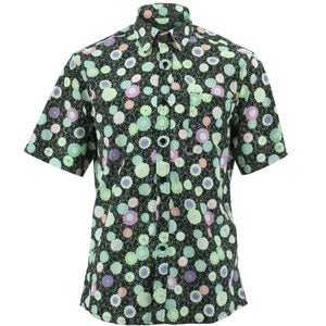 Chemise à manches courtes coupe classique - floral géométrique