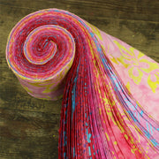 Cotton Batik Pre Cut Fabric Bundles - Jelly Roll  - Love & Pink