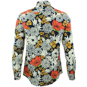 Tailored Fit Long Sleeve Shirt - Bold Japanese Floral